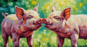 Piglet vocalizing during social anticipation